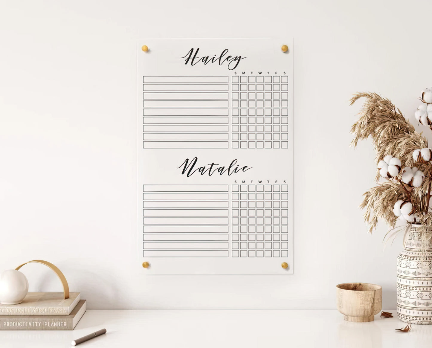 Custom Acrylic Planner