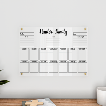Custom Acrylic Planner